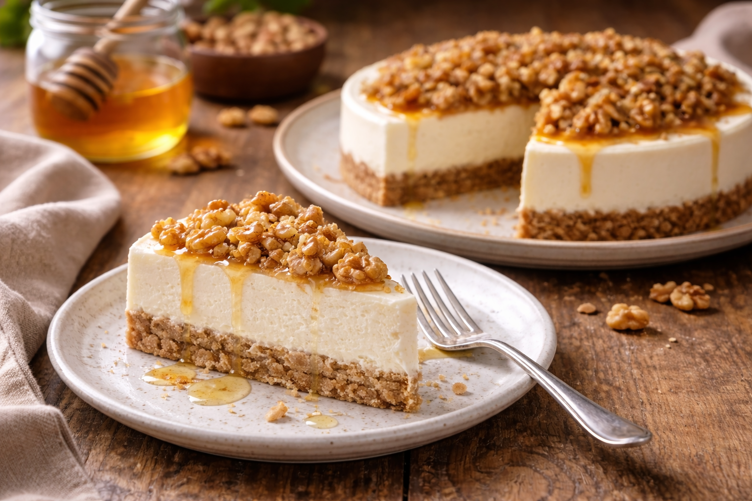 Kremasti čizkejk sa medom i orasima