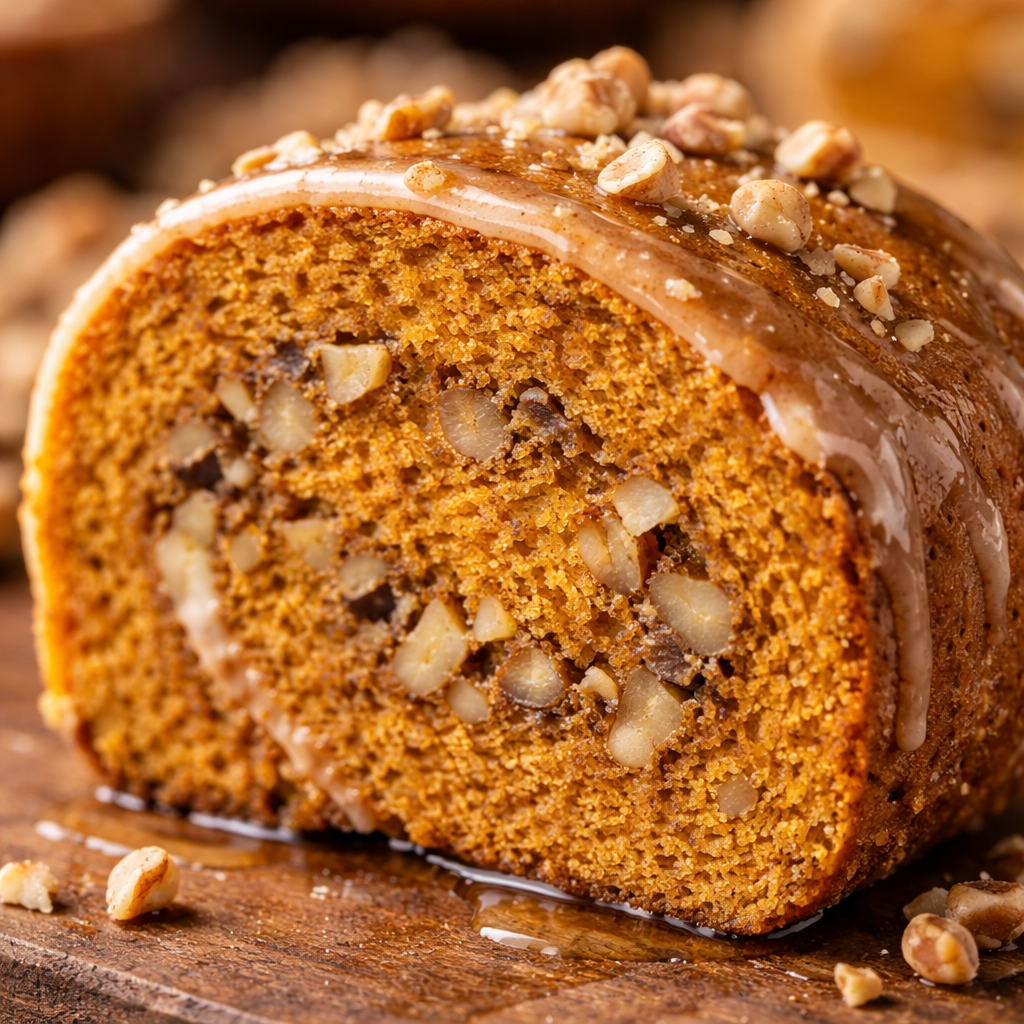 Medeni Rolat sa Bundevom, Orasima i Narandžom