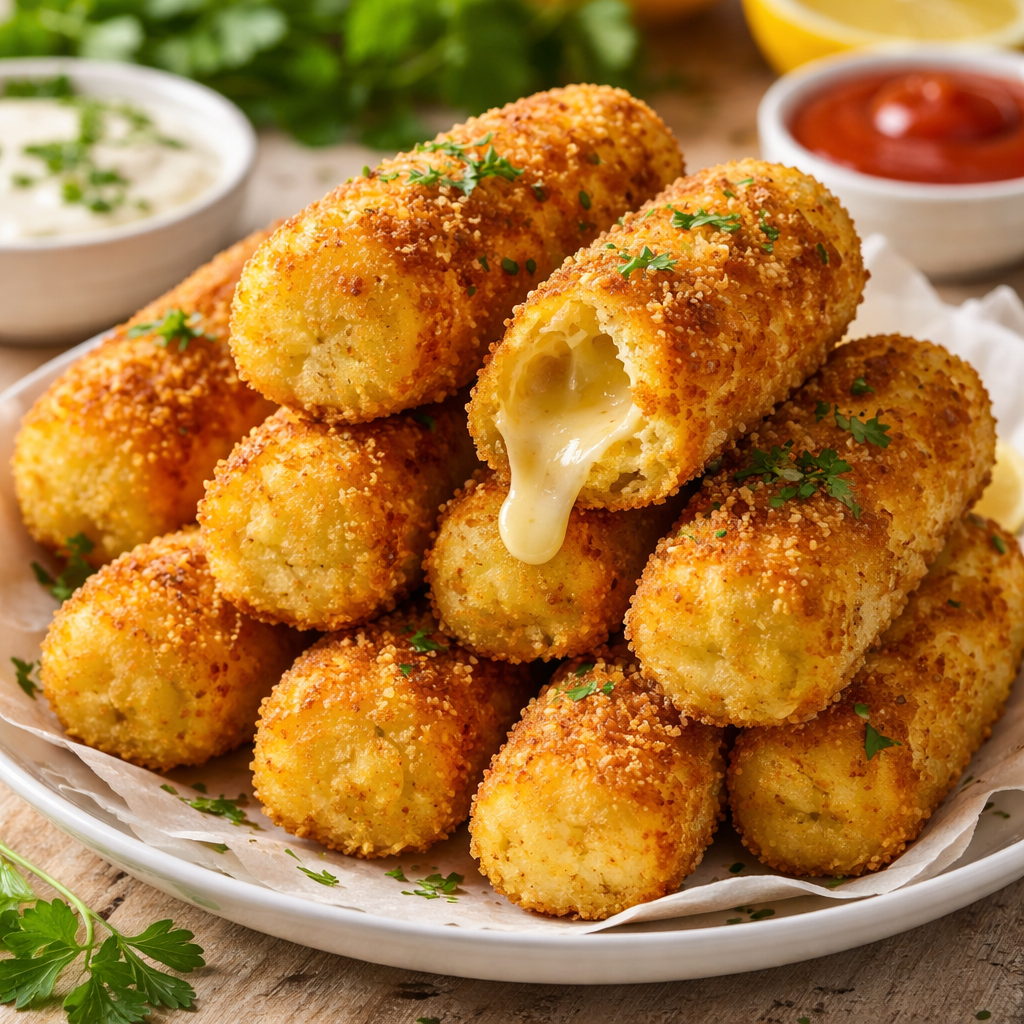 Zlatne krompir rolnice punjene sirom