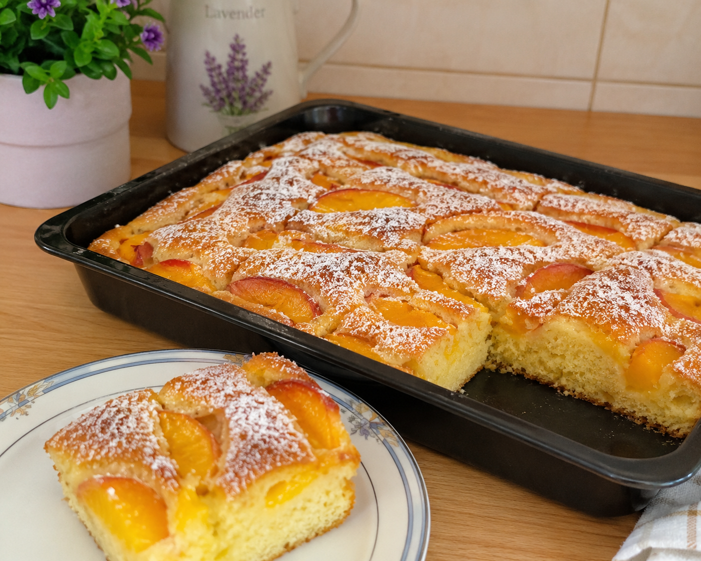 Kolač sa breskvama i jogurtom