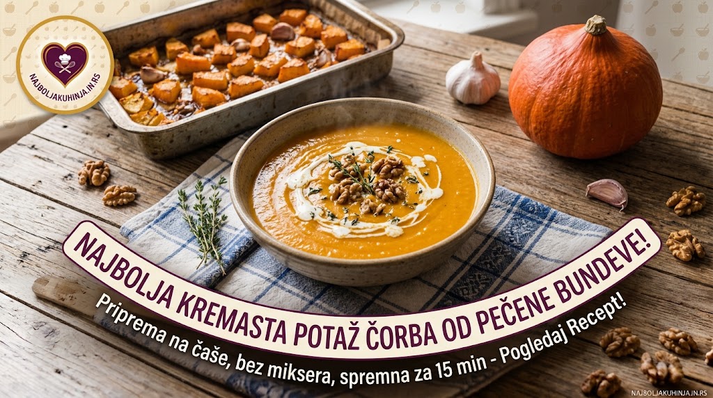 Kremasta potota od pečene bundeve