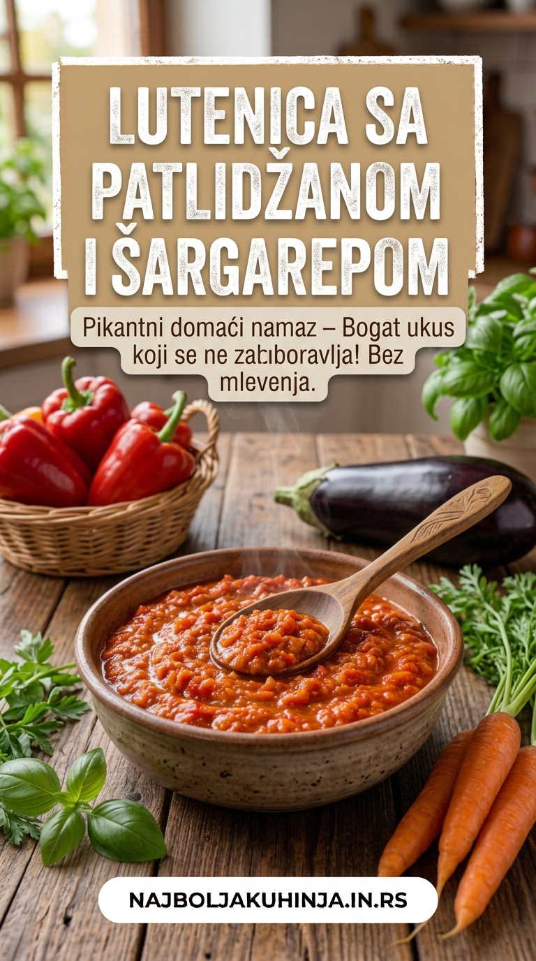 Lutenica sa patlidžanom i šargarepom