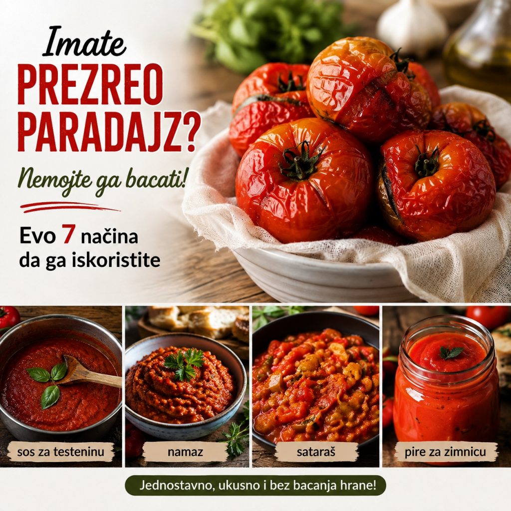 Šta napraviti od prezrelog paradajza