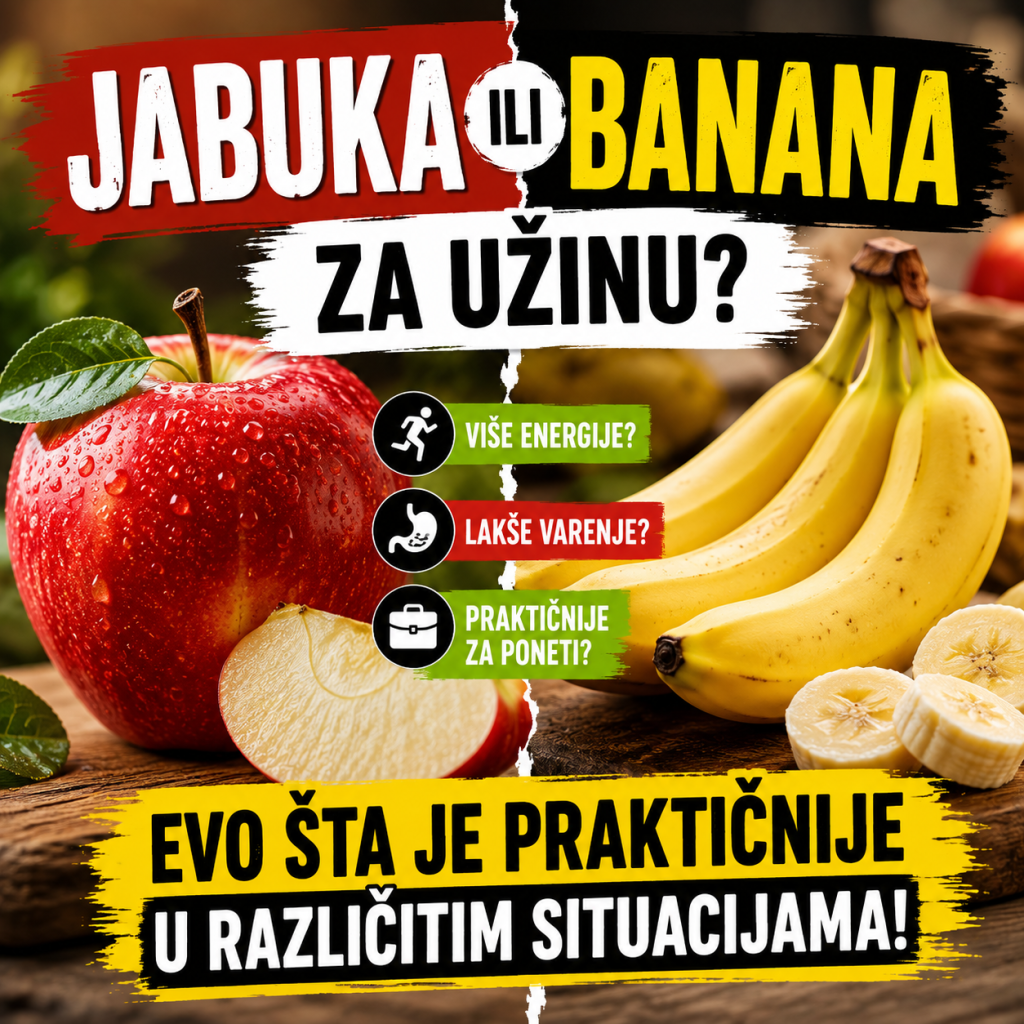 Jabuka ili banana za užinu