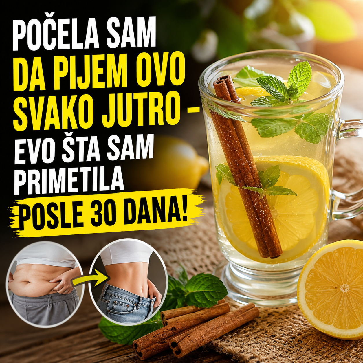 Napitak koji smanjuje zelju za slatkim
