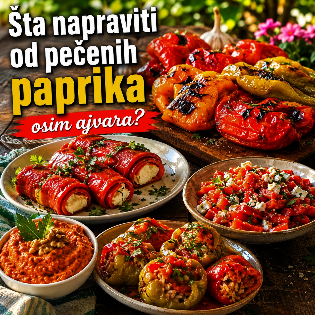šta napraviti od pečenih paprikaa
