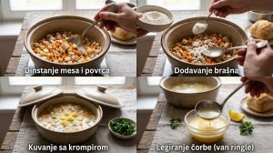Kremasta čorba kao iz restorana priprema