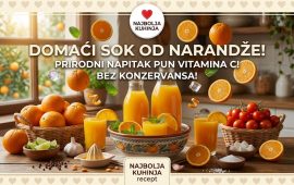 Domaći Sok od Narandže Bez Konzervansa – Prirodni Napitak Pun Vitamina C