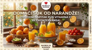 Domaći Sok od Narandže Bez Konzervansa – Prirodni Napitak Pun Vitamina C