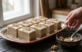 slavske posne žito kocke sa rozen koricama i orasima