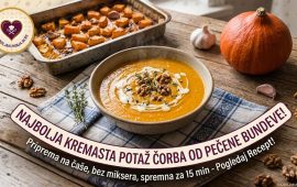 Kremasta potota od pečene bundeve