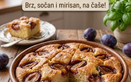 Kolač sa šljivama i grizom