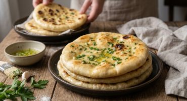 Lepinjice sa belim lukom, brzi hleb, pecivo iz tiganja, domaće lepinje, najbolja kuhinja